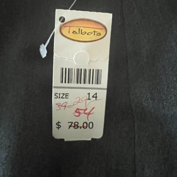 NWT Talbots Misses 14 Gray Cuffed Dress Pants - Picture 5 of 5